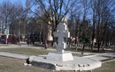 Крест на месте Вознесенской часовни на горе Елеон в Истре