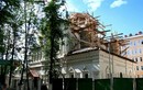Строящаяся трапезная часть Пантелеимоновского храма