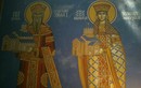 Св. королева с мужем Стефаном Урошом I