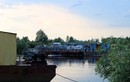 Паромная переправа через реку Припять